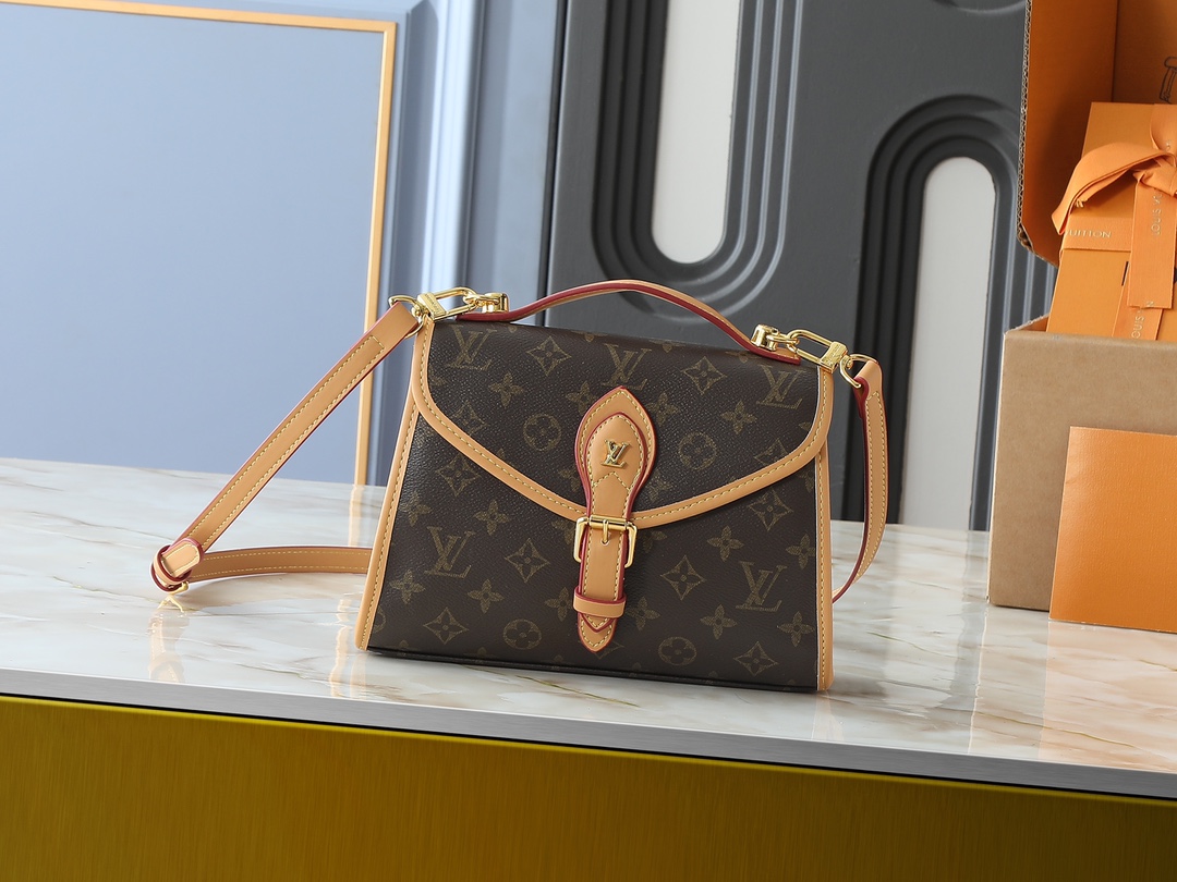 LV Classic Handbag Monogram Empreinte Zip Closure Designer Bag
